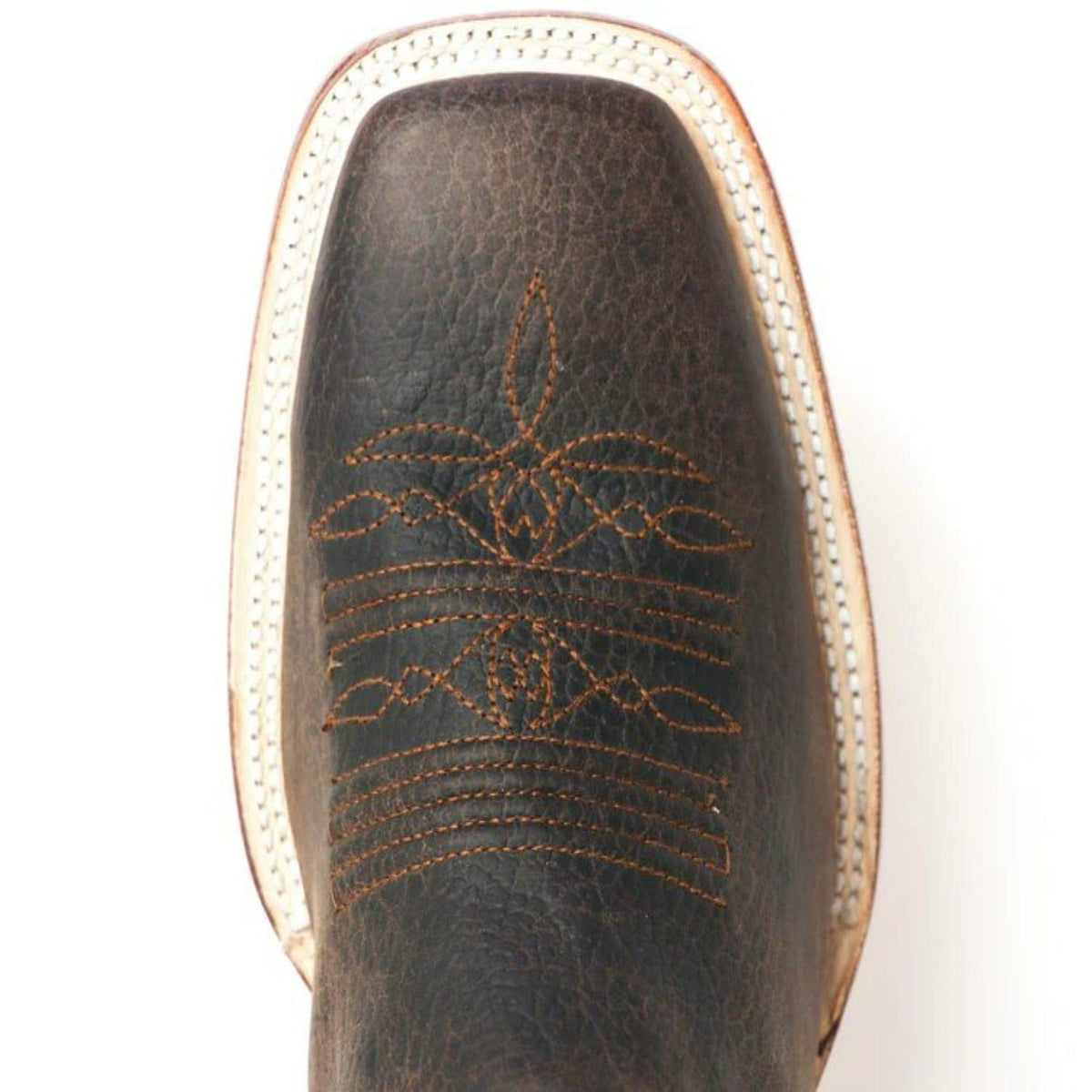 Tanner Mark Boots Boots Tanner Mark Men&#39;s Muleshoe Square Toe Leather Boots Buffalo Brown TM201265