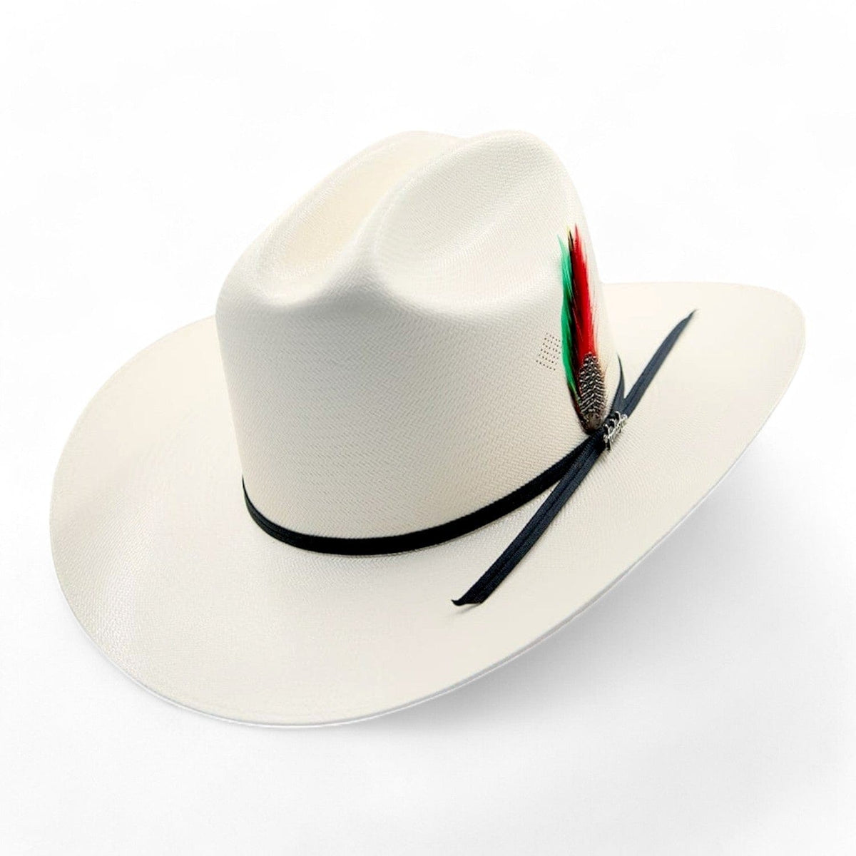 Tombstone Hats Tombstone 100X Sinaloa Cowboy Hat with Feathers 3&quot; TOM-3905