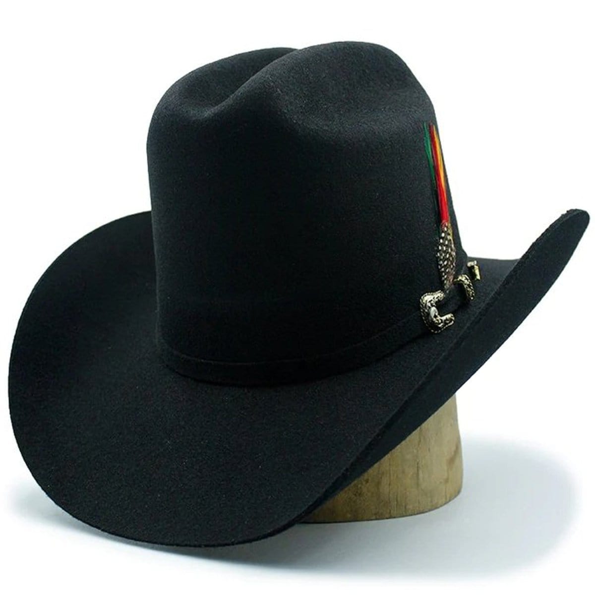 Tombstone Texanas Texana Los Dos Carnales 100X Copa Alta Color Negro Stone Hats