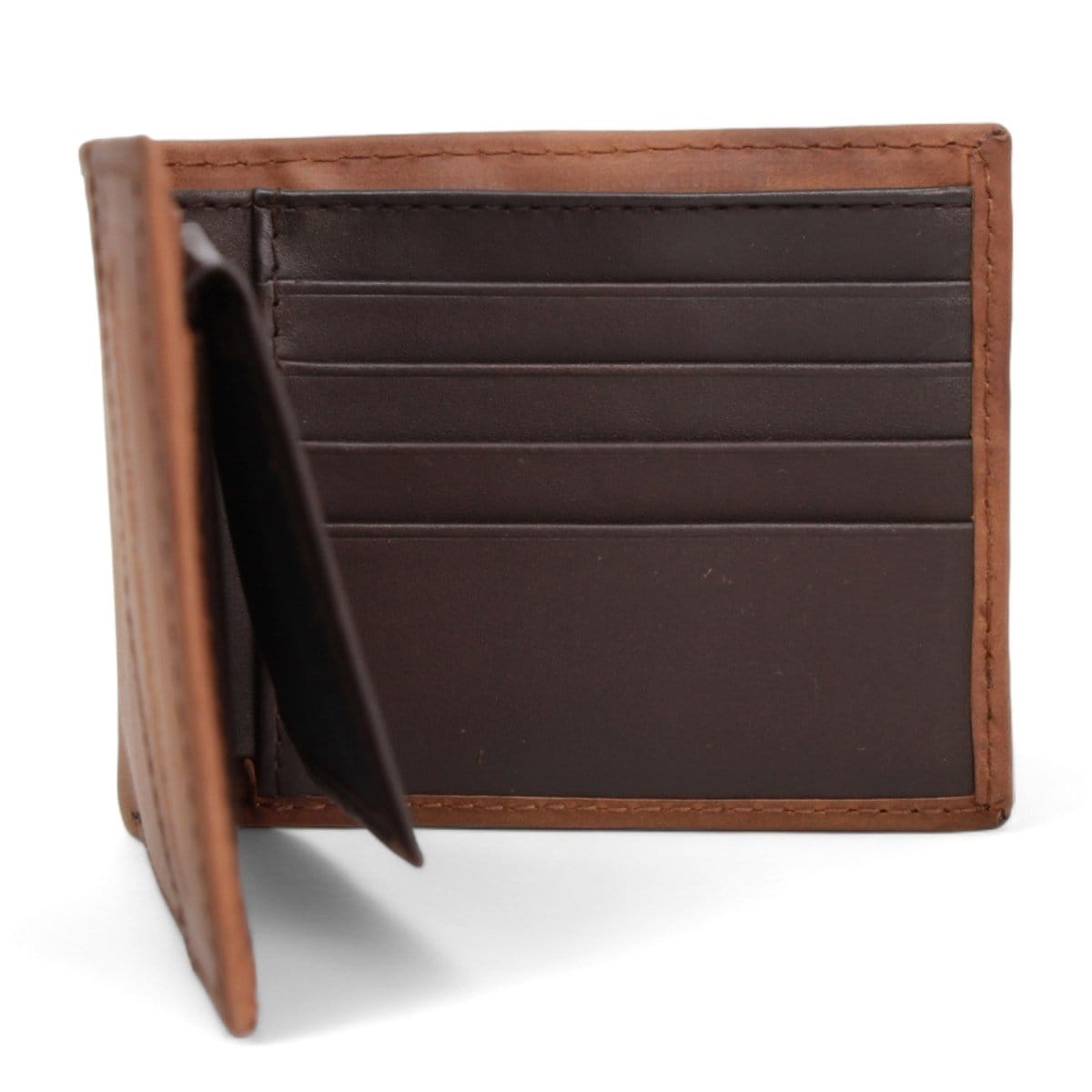 Tombstone Wallets Tombstone Genuine Leather Wallet Brown TOM-W238