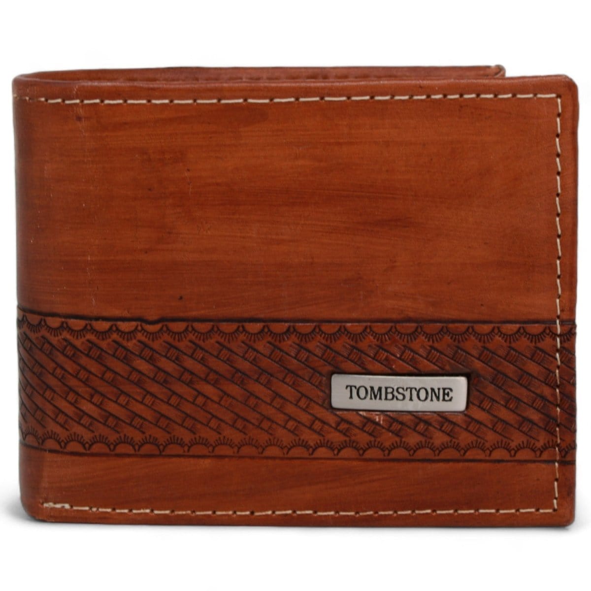 Tombstone Wallets Tombstone Genuine Leather Wallet Cognac TOM-W4801