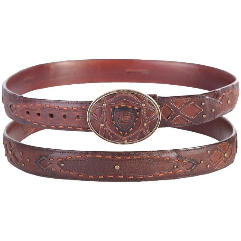 Wild West Boots Belts 32 Men&#39;s Wild West Genuine Leather Fashion Belt 2C11FE9940