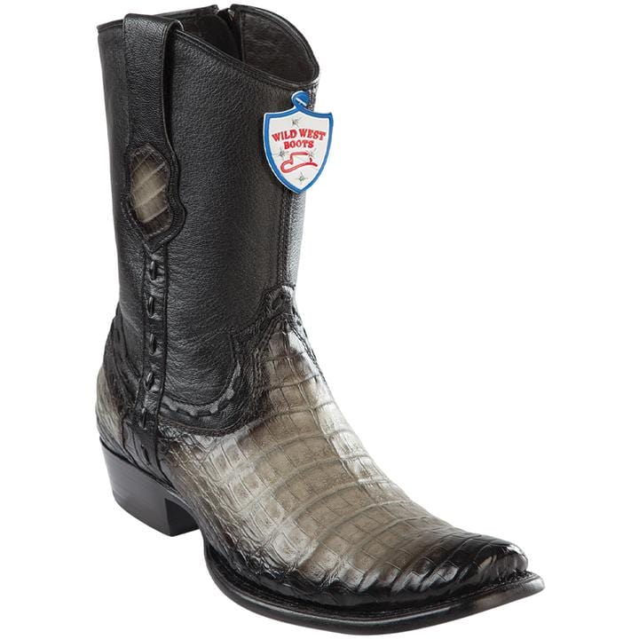 Wild West Boots Boots 6 Men&#39;s Wild West Caiman Belly Dubai Toe Short Boot 279B8238