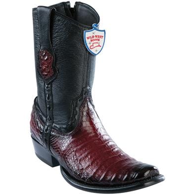 Wild West Boots Boots 6 Men&#39;s Wild West Caiman Belly Dubai Toe Short Boot 279B8243