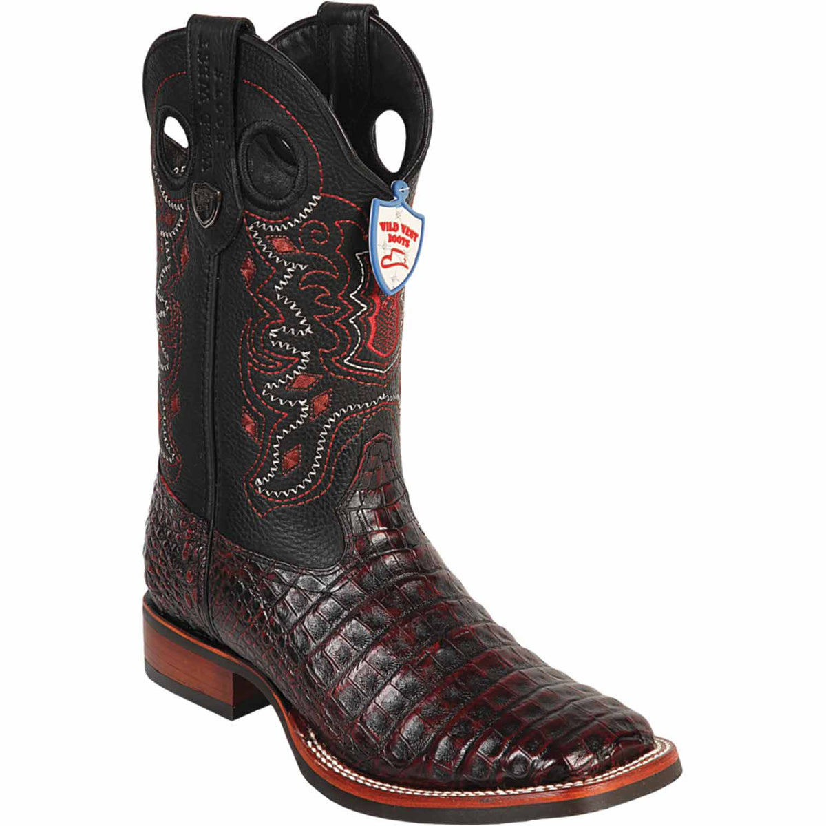 Wild West Boots Boots 6 Men&#39;s Wild West Caiman Belly Ranch Toe Boot 28258218