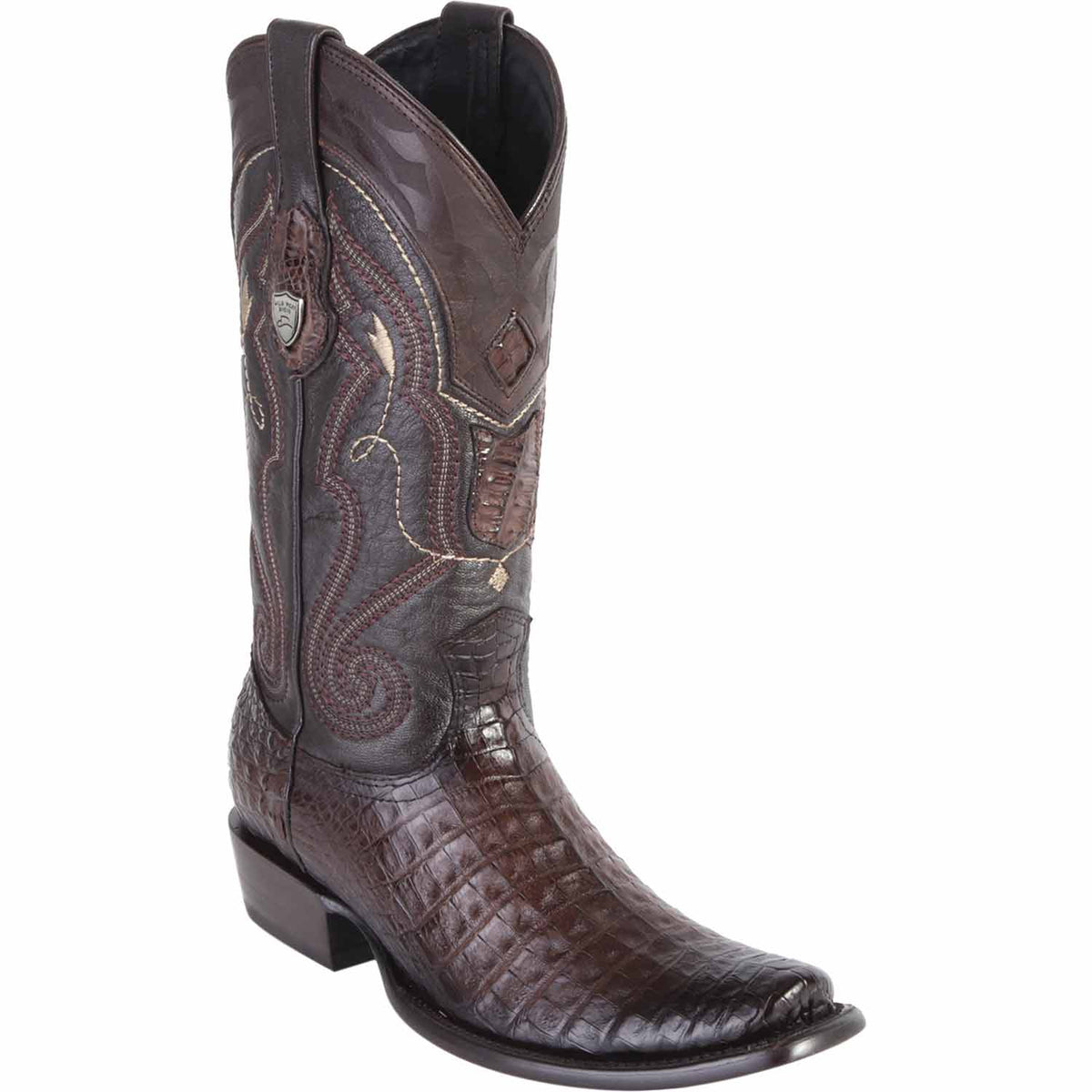 Wild West Boots Boots 6 Men&#39;s Wild West Caiman Belly Skin Dubai Toe Boot 2798216