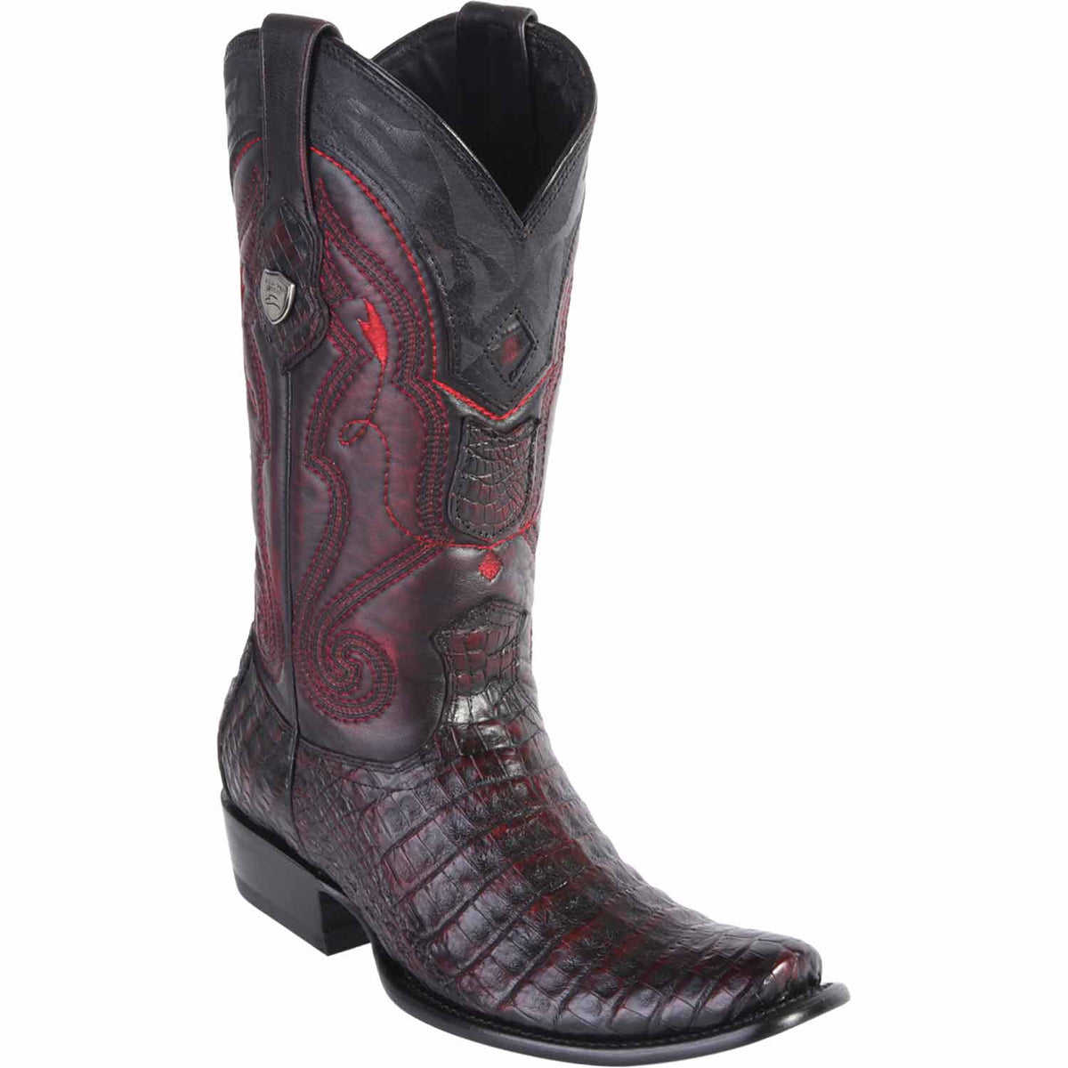 Wild West Boots Boots 6 Men&#39;s Wild West Caiman Belly Skin Dubai Toe Boot 2798218