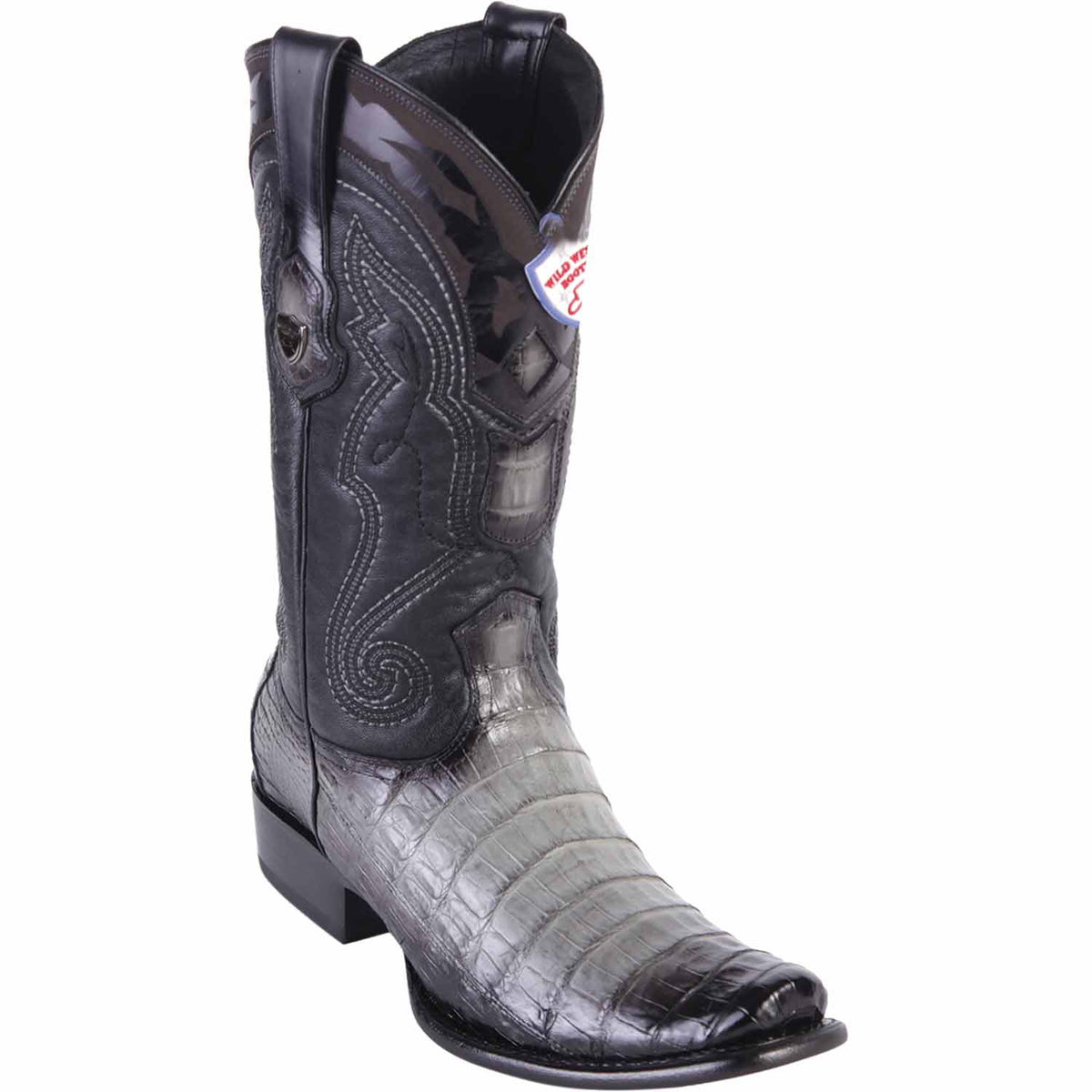 Wild West Boots Boots 6 Men&#39;s Wild West Caiman Belly Skin Dubai Toe Boot 2798238