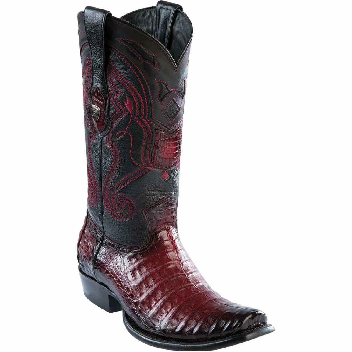 Wild West Boots Boots 6 Men&#39;s Wild West Caiman Belly Skin Dubai Toe Boot 2798243