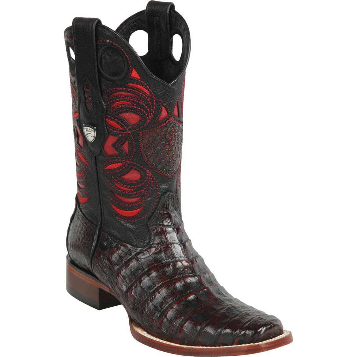 Wild West Boots Boots 6 Men&#39;s Wild West Caiman Belly Skin Rodeo Toe Boot 28188218