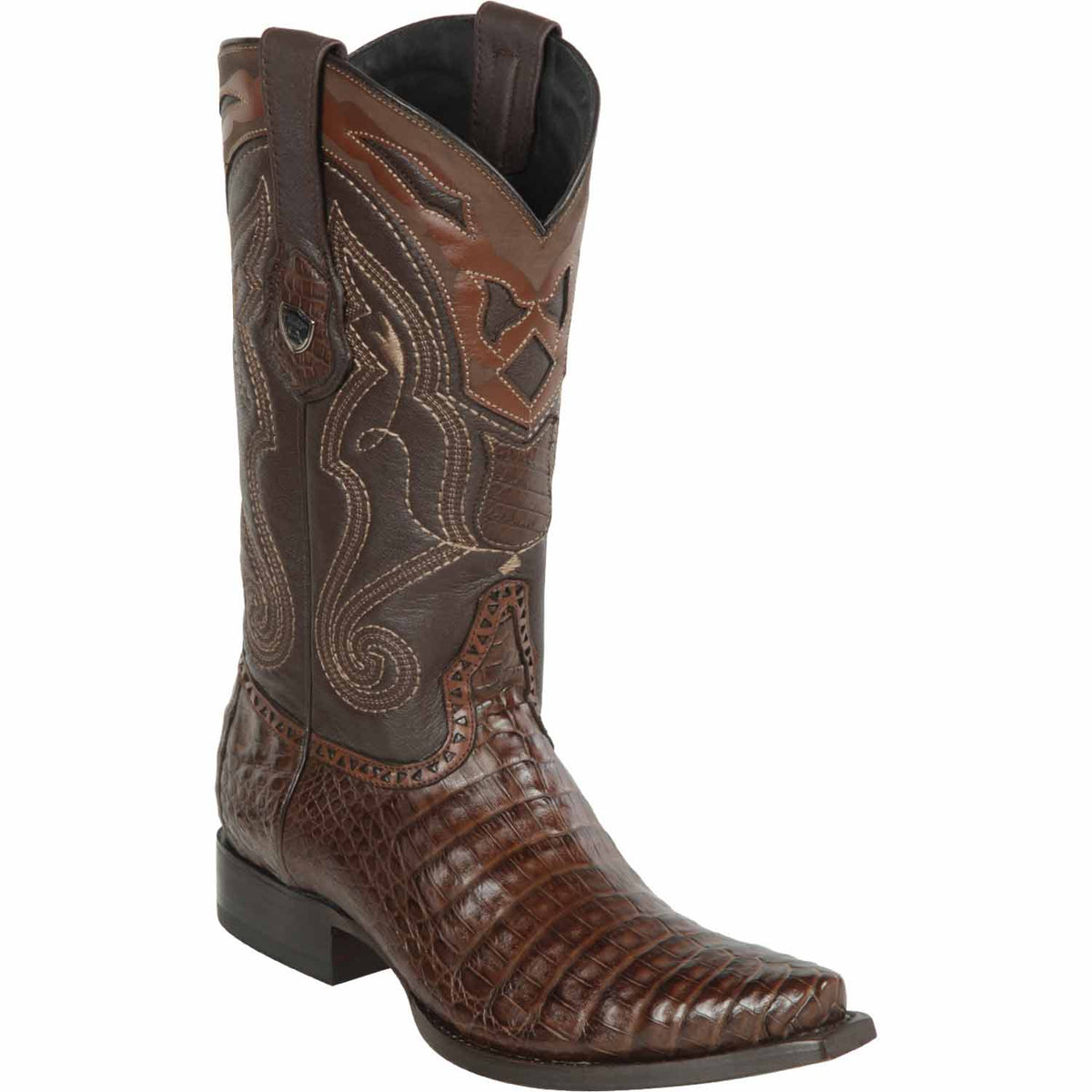 Wild West Boots Boots 6 Men&#39;s Wild West Caiman Belly Skin Snip Toe Boot 2948207