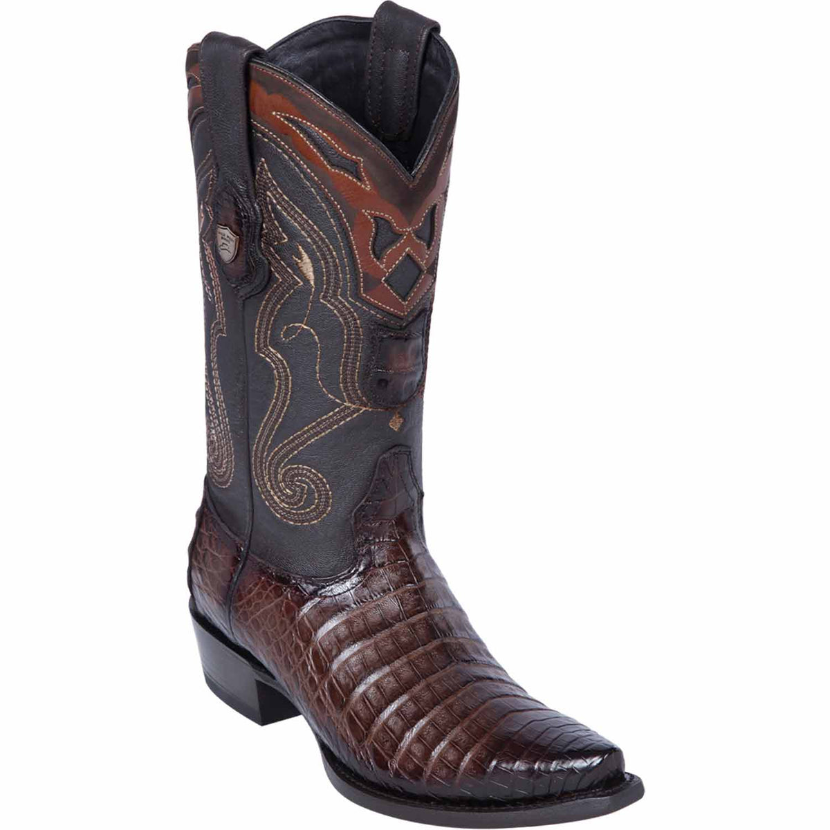 Wild West Boots Boots 6 Men&#39;s Wild West Caiman Belly Skin Snip Toe Boot 2948216