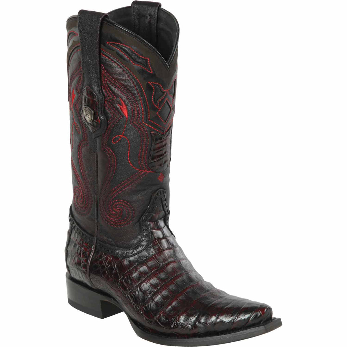 Wild West Boots Boots 6 Men&#39;s Wild West Caiman Belly Skin Snip Toe Boot 2948218