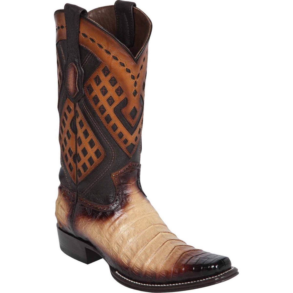 Wild West Boots Boots 6 Men&#39;s Wild West Caiman Belly Square Toe Boot 2768215