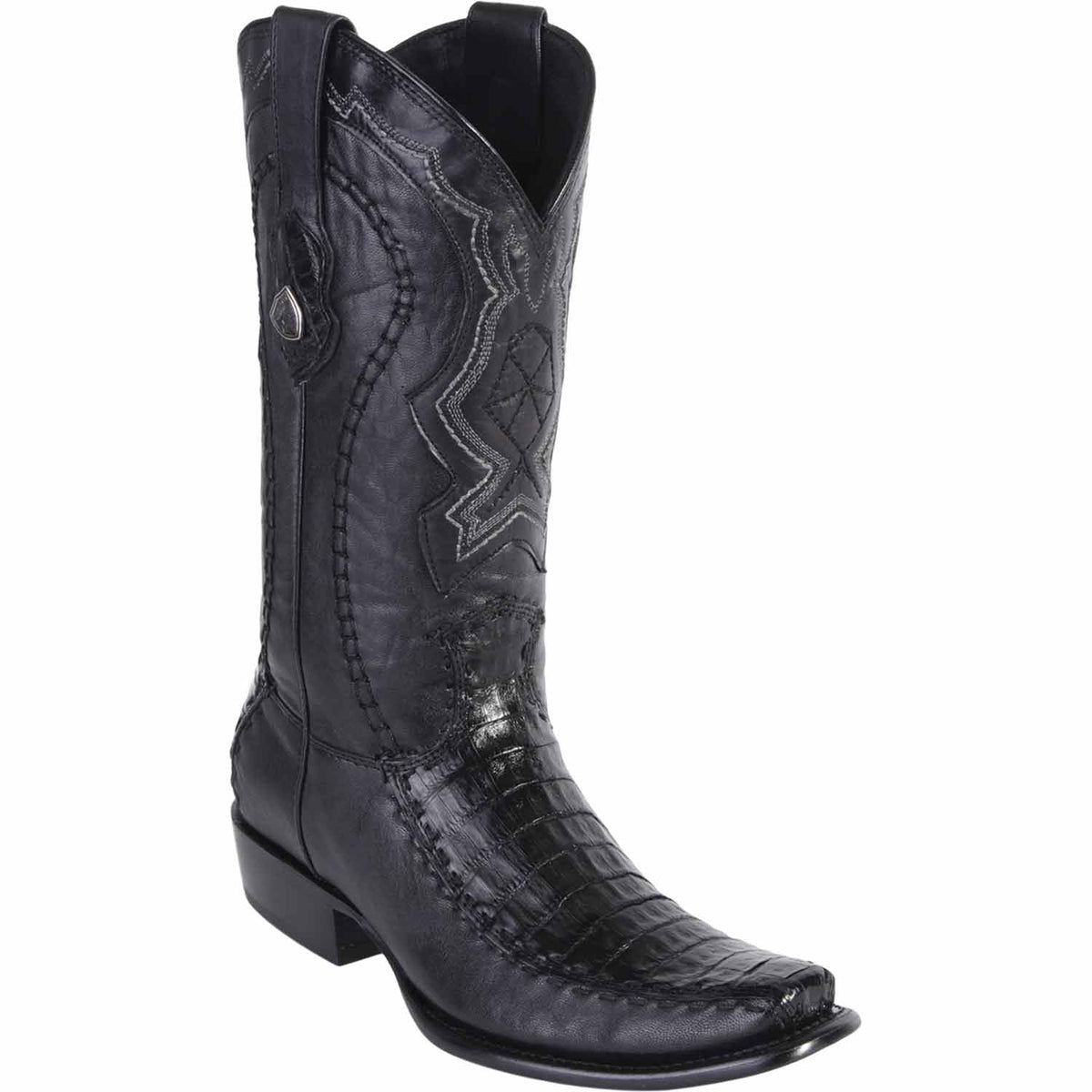 Wild West Boots Boots 6 Men&#39;s Wild West Caiman Belly with Deer Dubai Toe Boot 279F8205