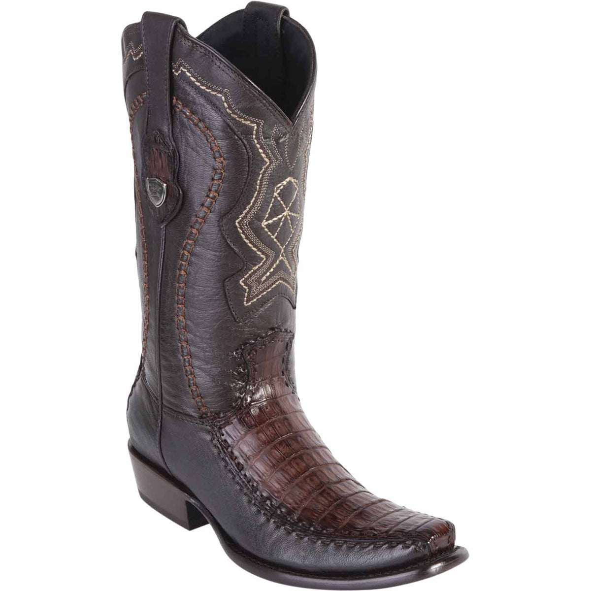 Wild West Boots Boots 6 Men&#39;s Wild West Caiman Belly with Deer Dubai Toe Boot 279F8216