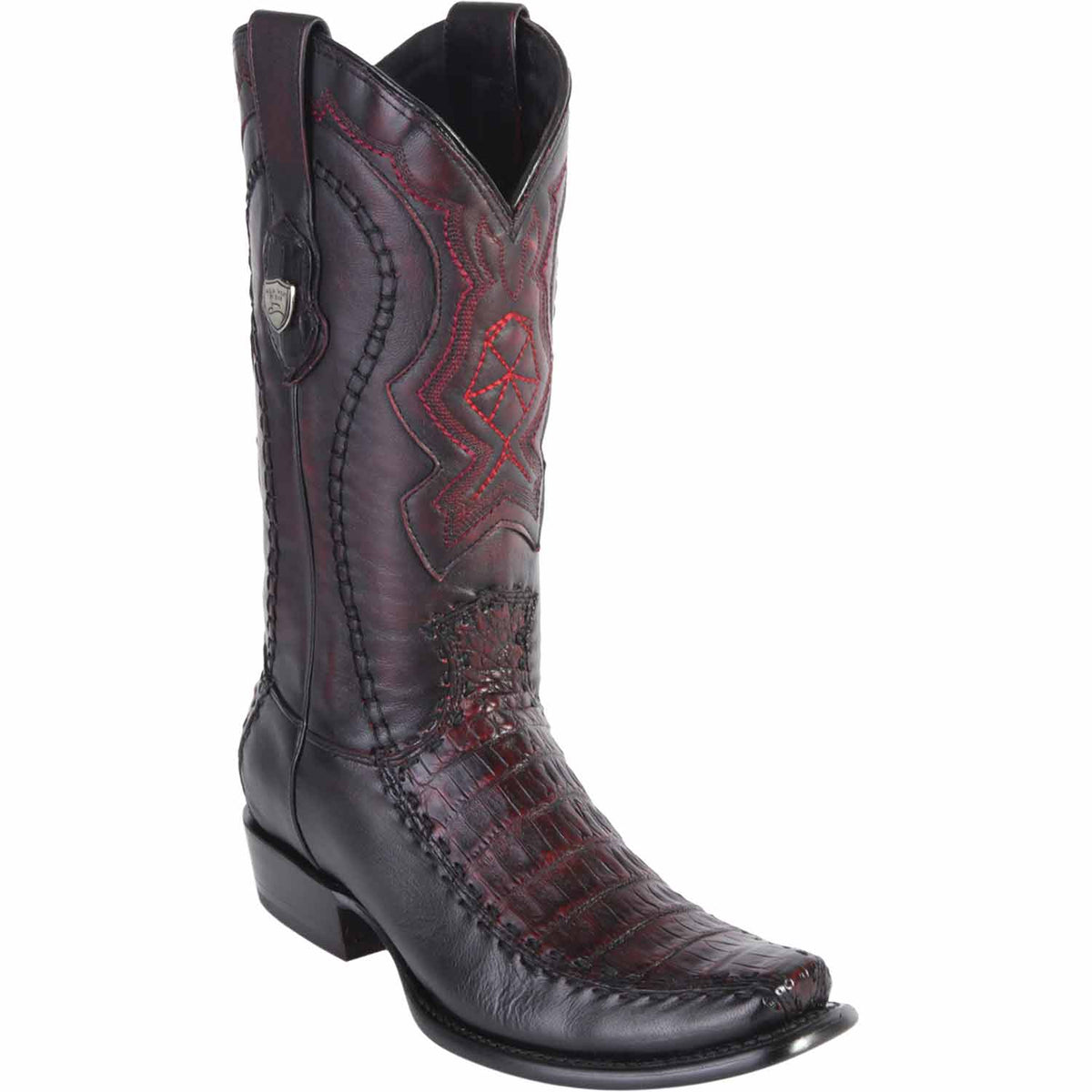 Wild West Boots Boots 6 Men&#39;s Wild West Caiman Belly with Deer Dubai Toe Boot 279F8218