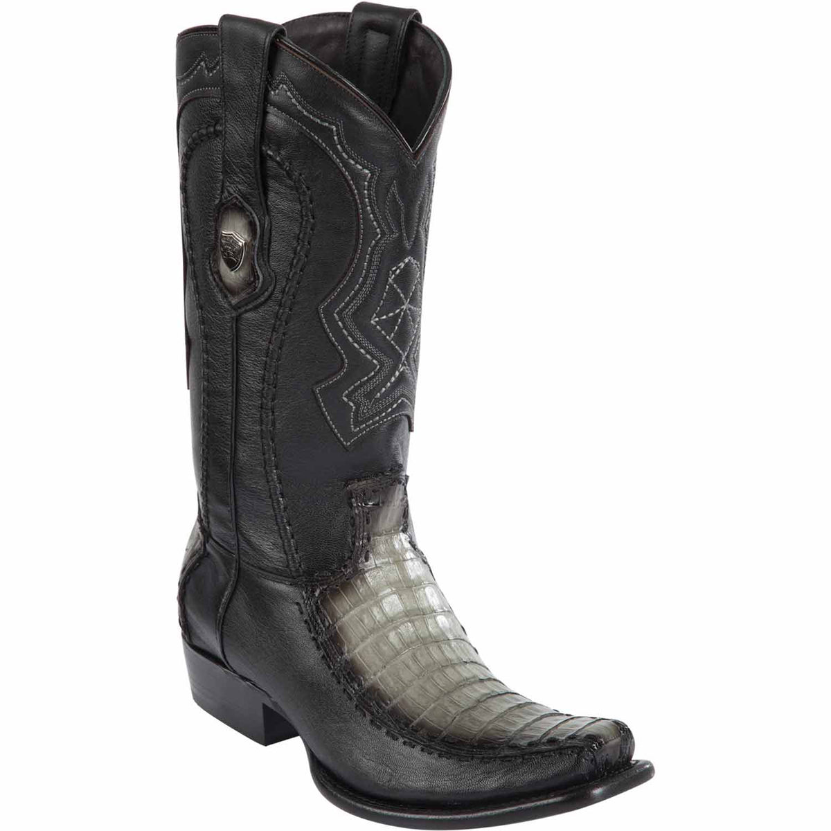 Wild West Boots Boots 6 Men&#39;s Wild West Caiman Belly with Deer Dubai Toe Boot 279F8238