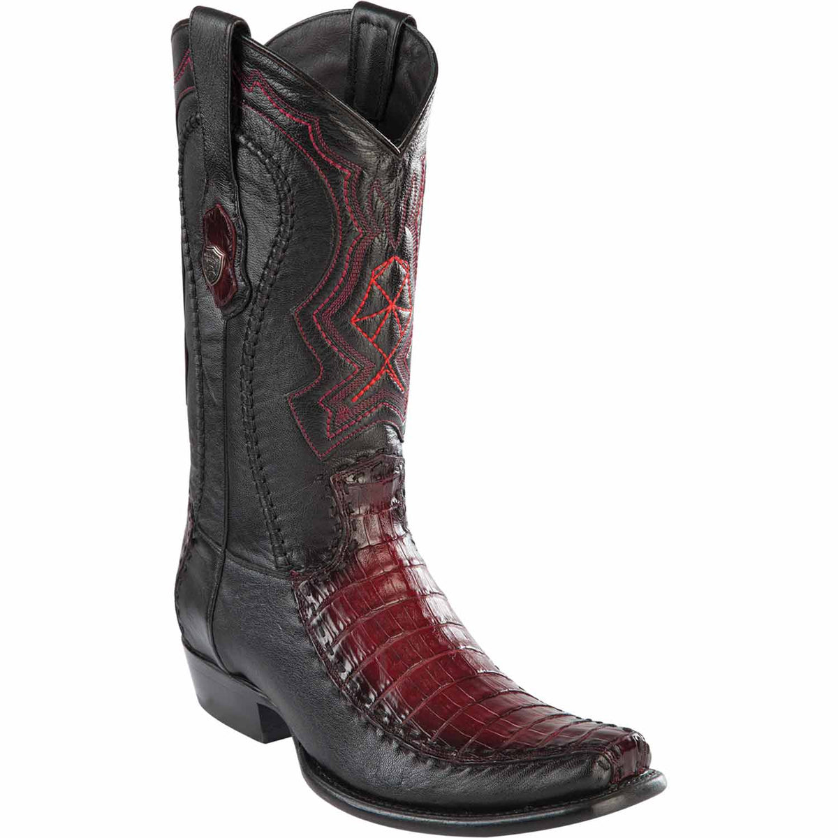 Wild West Boots Boots 6 Men&#39;s Wild West Caiman Belly with Deer Dubai Toe Boot 279F8243