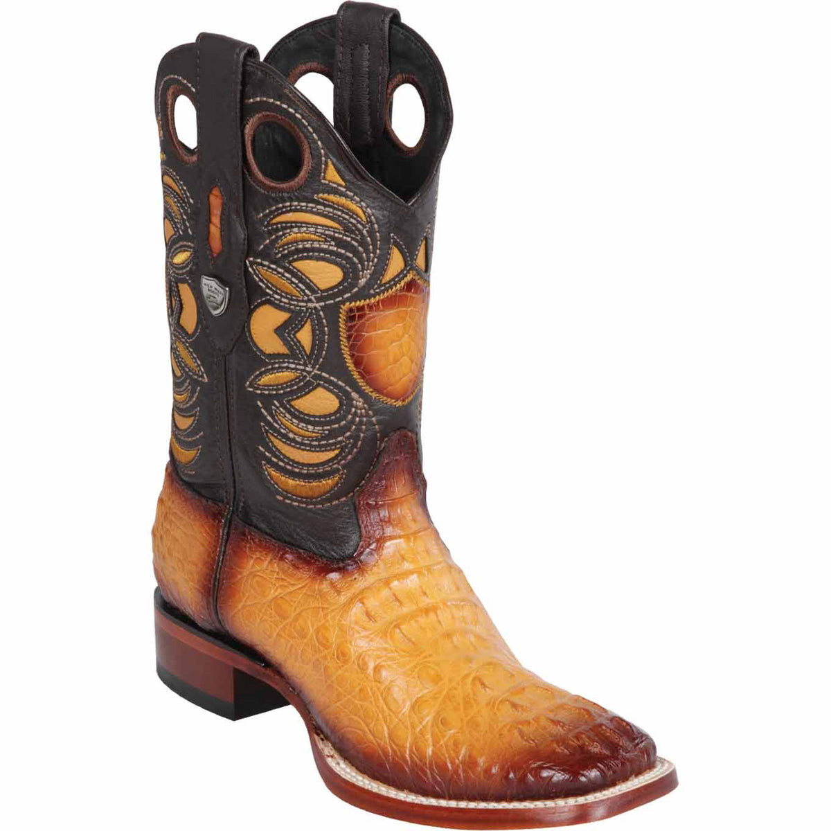 Wild West Boots Boots 6 Men&#39;s Wild West Caiman Hornback Ranch Toe Boot 28240201