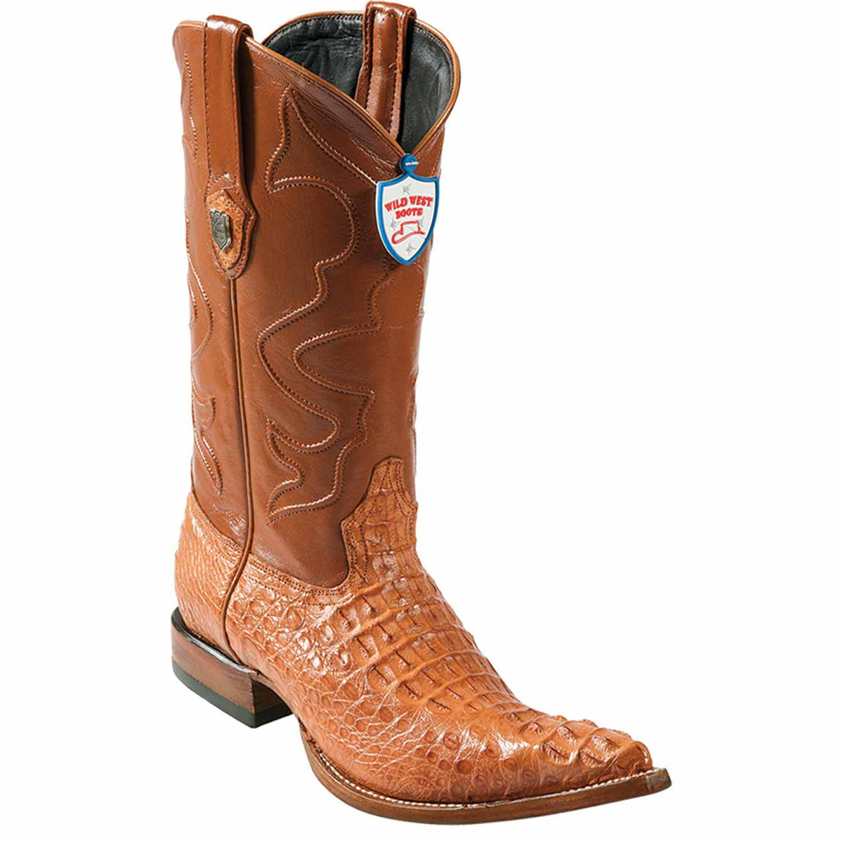 Wild West Boots Boots 6 Men&#39;s Wild West Caiman Hornback Skin 3X Toe Boot 2950203