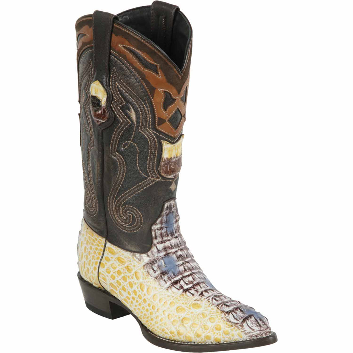 Wild West Boots Boots 6 Men&#39;s Wild West Caiman Hornback Skin J Toe Boot 2990249