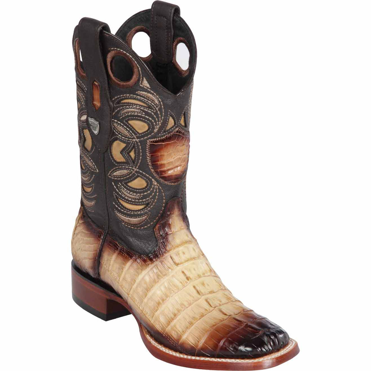 Wild West Boots Boots 6 Men&#39;s Wild West Caiman Tail Ranch Toe Boot 28240115