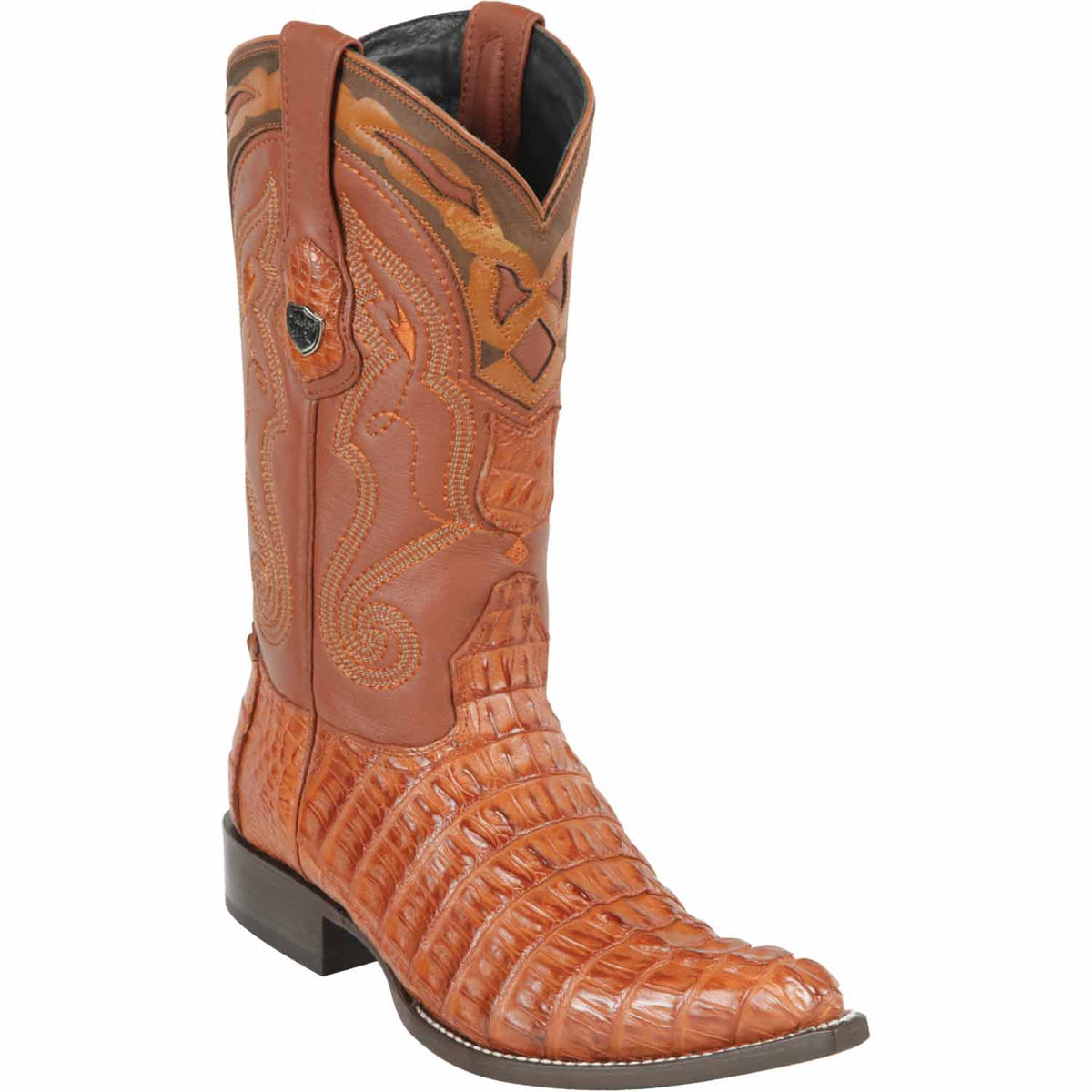 Wild West Boots Boots 6 Men&#39;s Wild West Caiman Tail Skin 3X Toe Boot 2950103