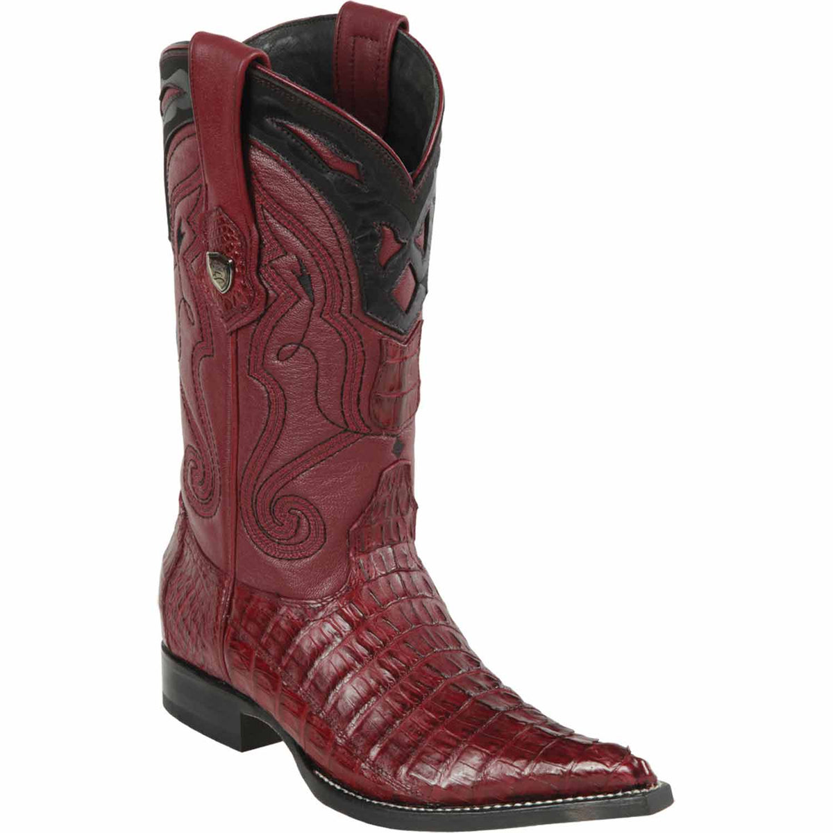 Wild West Boots Boots 6 Men&#39;s Wild West Caiman Tail Skin 3X Toe Boot 2950106