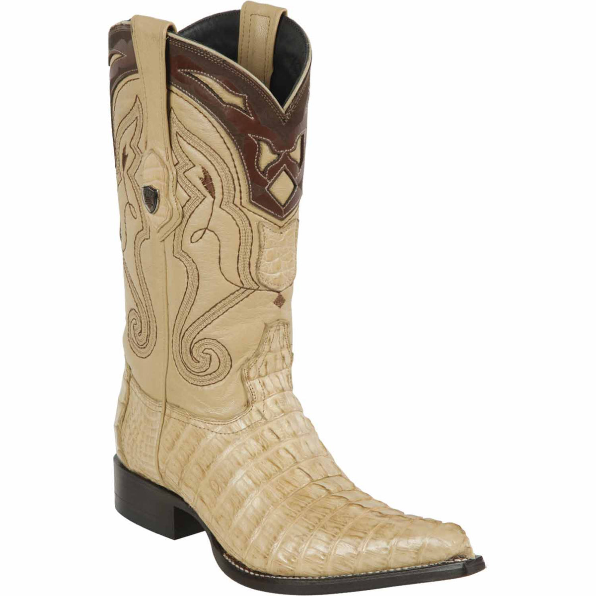 Wild West Boots Boots 6 Men&#39;s Wild West Caiman Tail Skin 3X Toe Boot 2950111