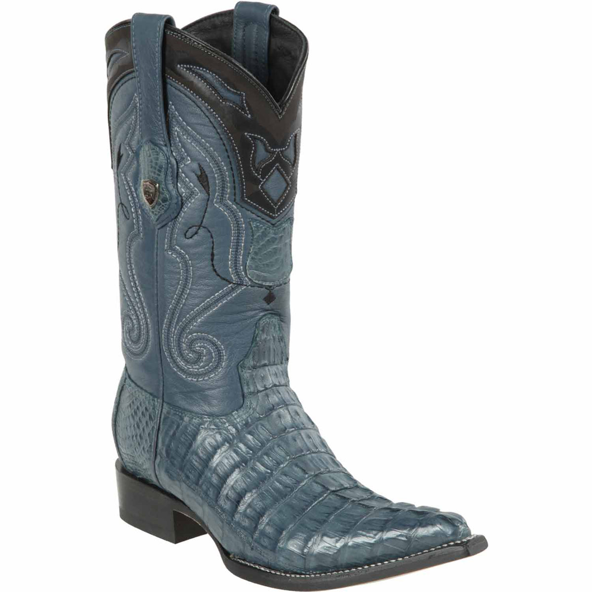 Wild West Boots Boots 6 Men&#39;s Wild West Caiman Tail Skin 3X Toe Boot 2950114