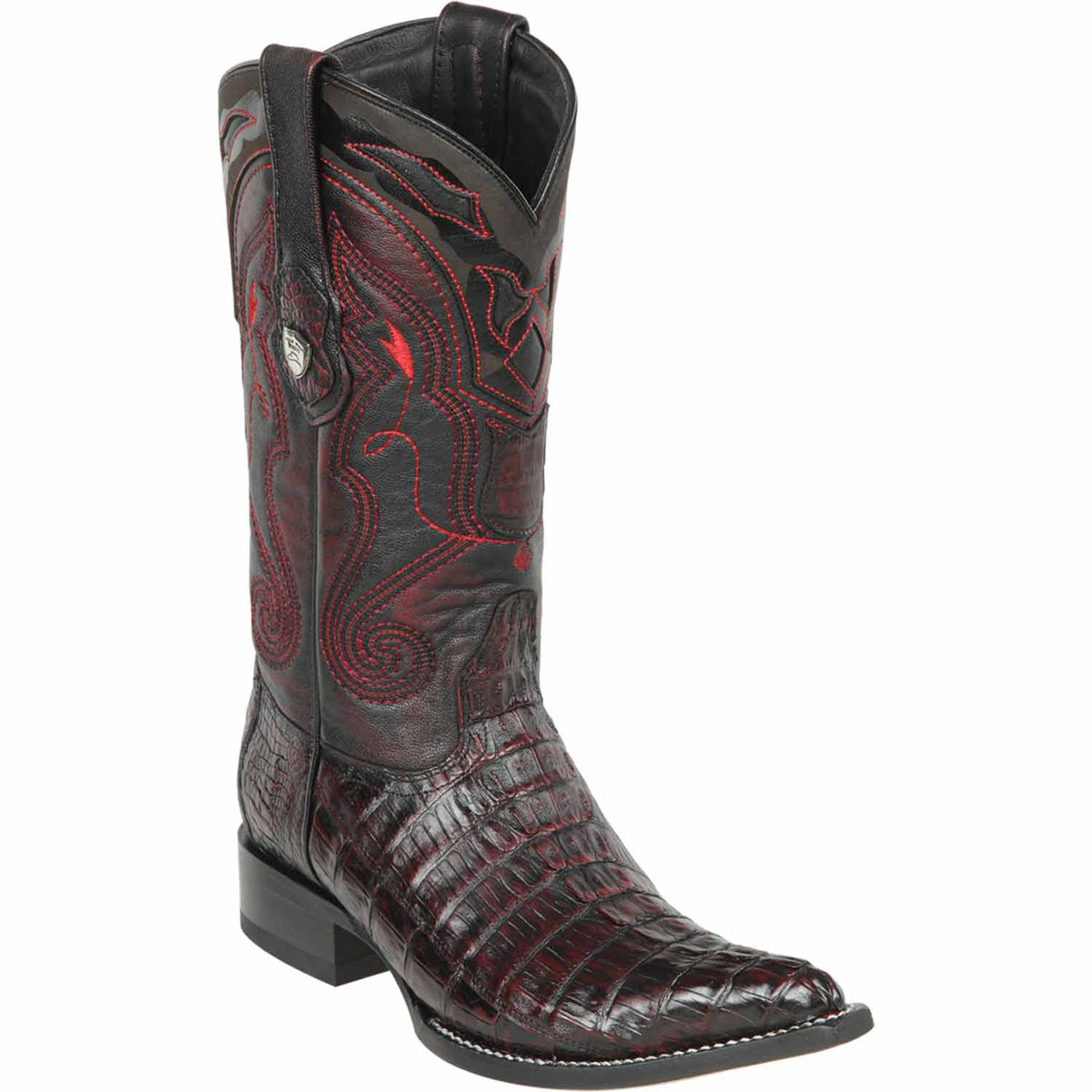 Wild West Boots Boots 6 Men&#39;s Wild West Caiman Tail Skin 3X Toe Boot 2950118