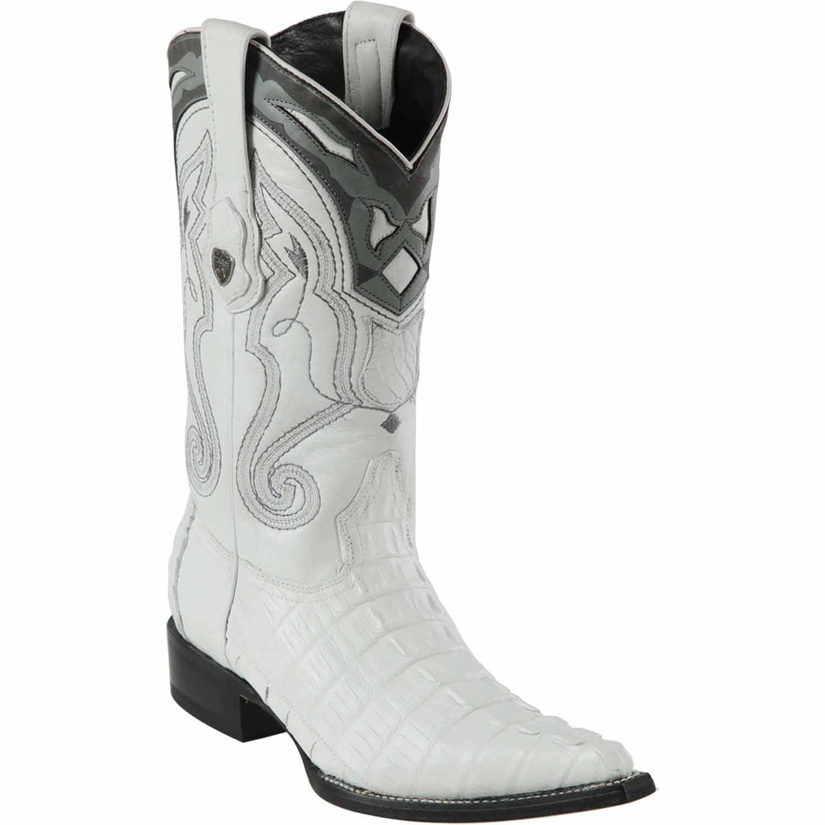 Wild West Boots Boots 6 Men&#39;s Wild West Caiman Tail Skin 3X Toe Boot 2950128