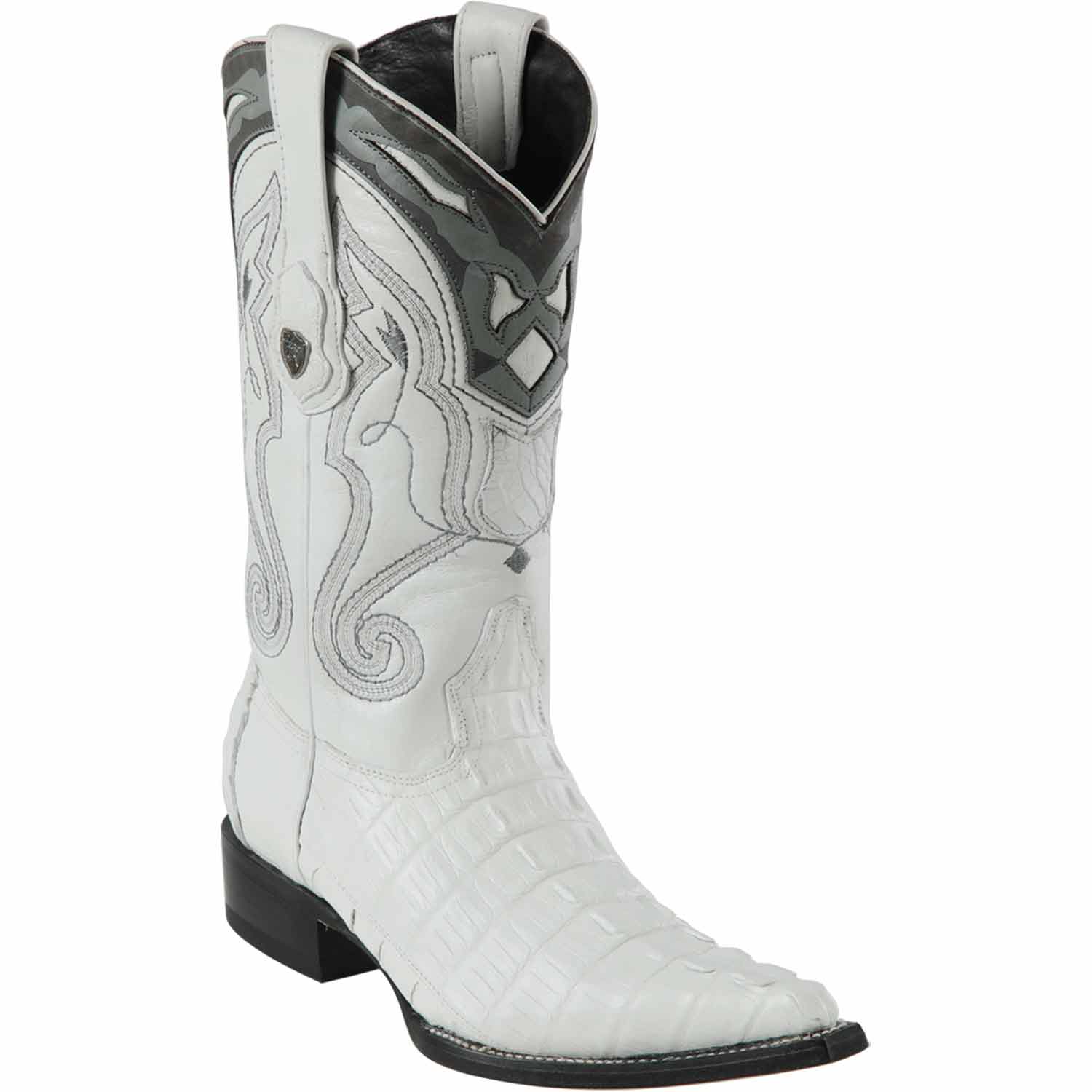 Wild West Boots Boots 6 Men's Wild West Caiman Tail Skin 3X Toe Boot 2950118