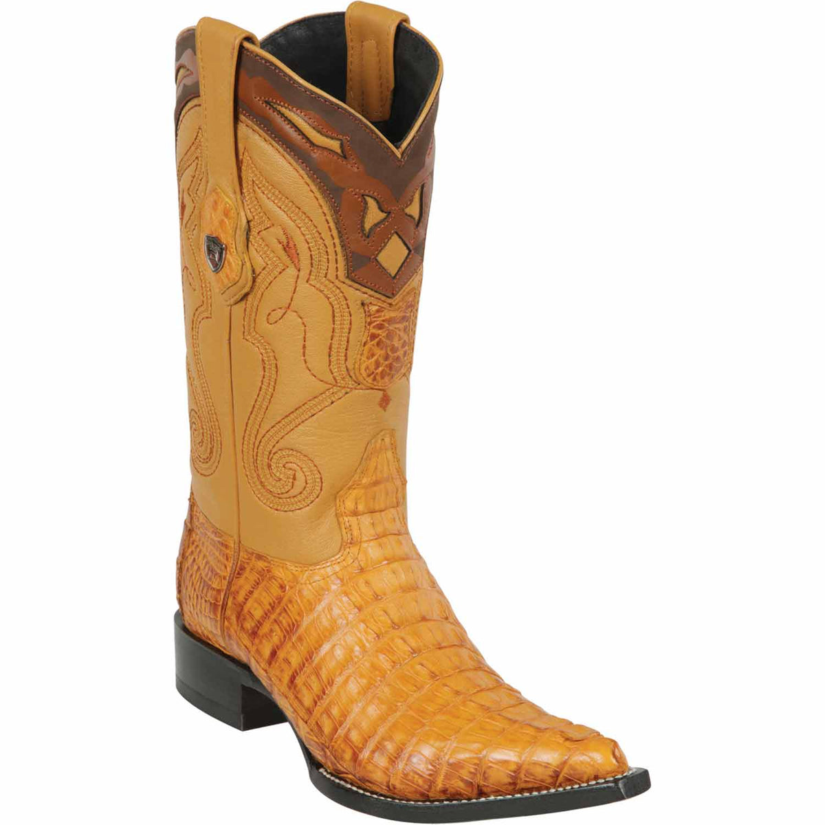 Wild West Boots Boots 6 Men&#39;s Wild West Caiman Tail Skin 3X Toe Boot 2950176