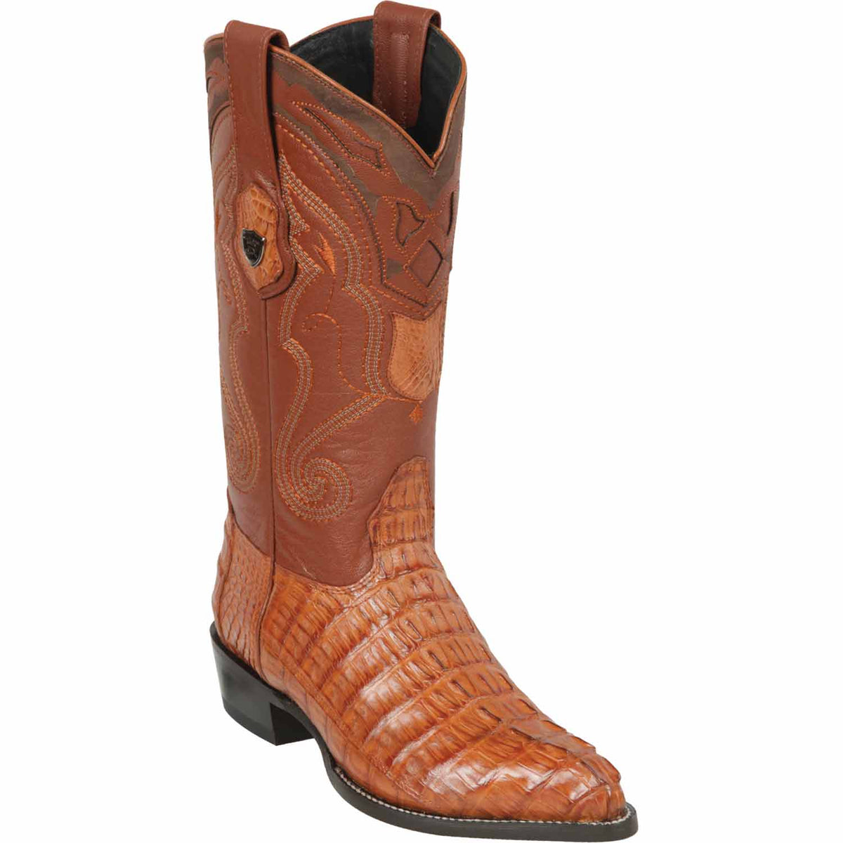 Wild West Boots Boots 6 Men&#39;s Wild West Caiman Tail Skin J Toe Boot 2990103