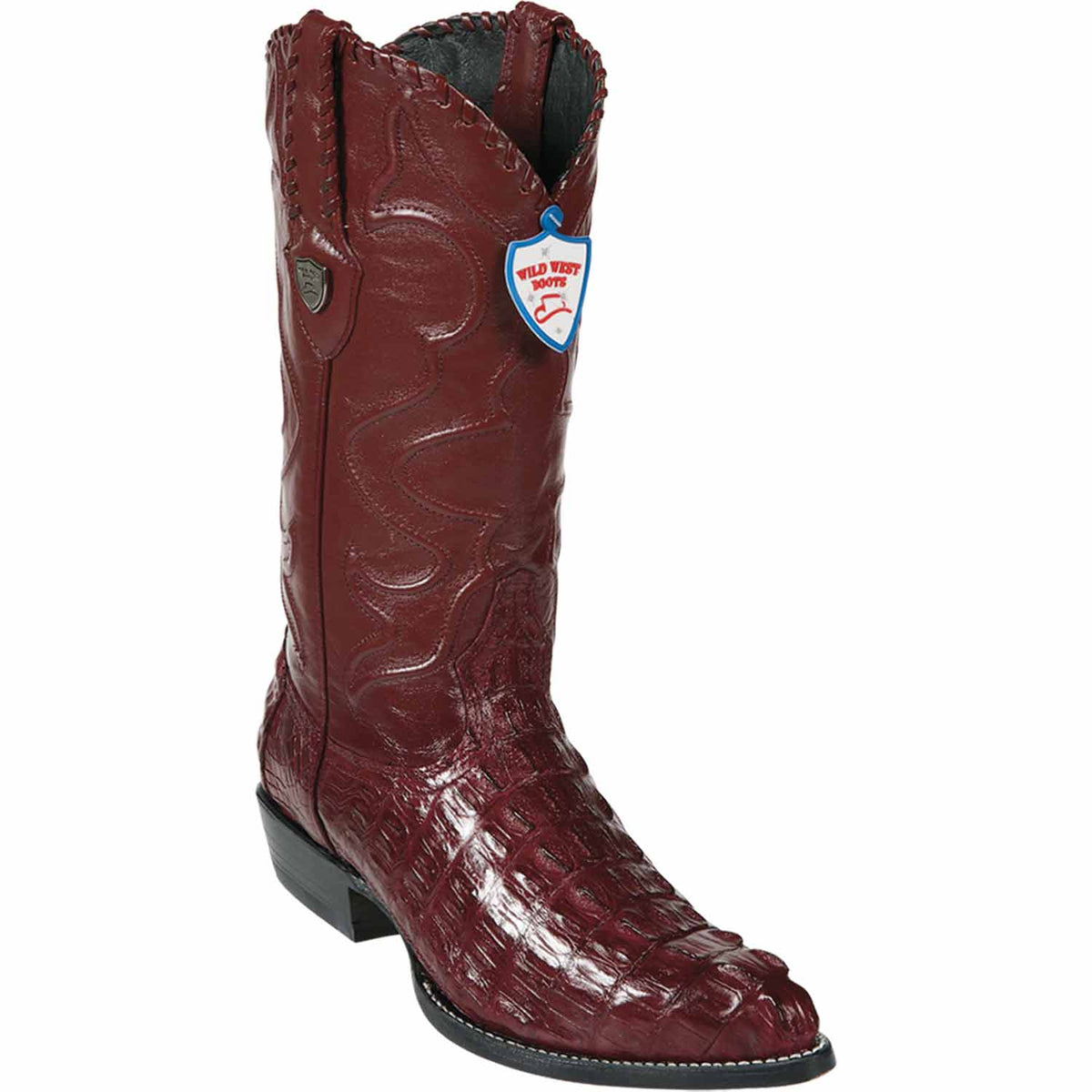 Wild West Boots Boots 6 Men&#39;s Wild West Caiman Tail Skin J Toe Boot 2990106