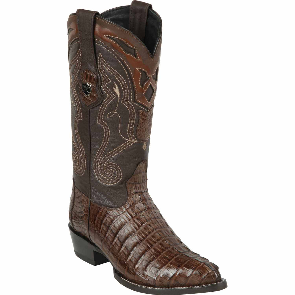 Wild West Boots Boots 6 Men&#39;s Wild West Caiman Tail Skin J Toe Boot 2990107