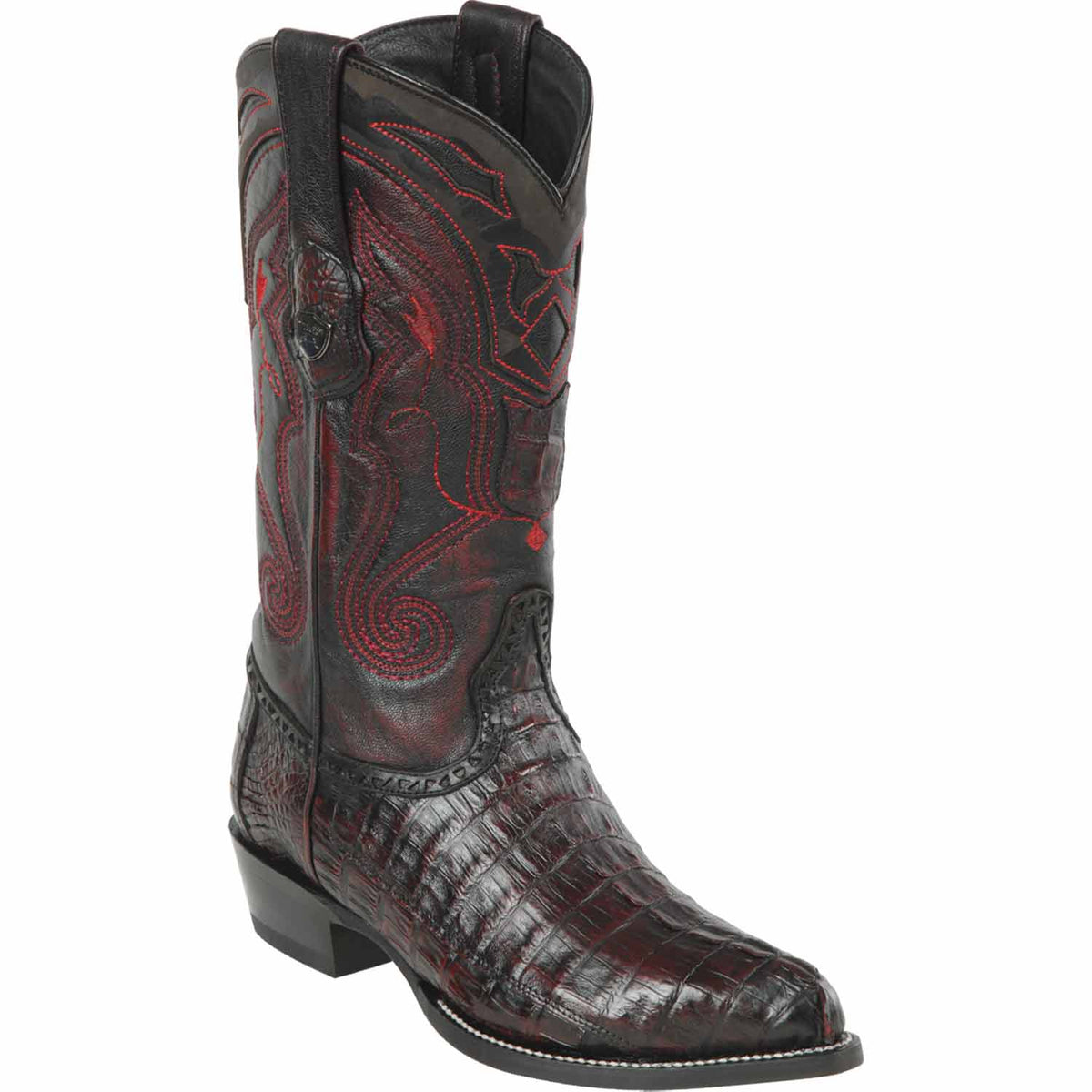 Wild West Boots Boots 6 Men&#39;s Wild West Caiman Tail Skin J Toe Boot 2990118