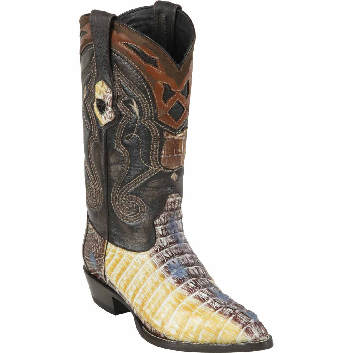 Wild West Boots Boots 6 Men&#39;s Wild West Caiman Tail Skin J Toe Boot 2990149