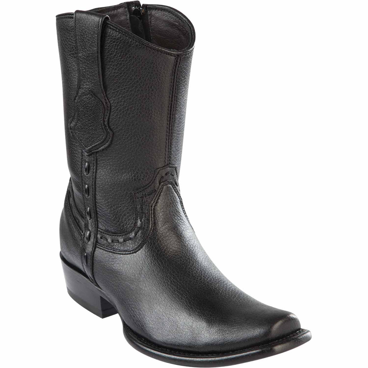 Wild West Boots Boots 6 Men&#39;s Wild West Elk Skin Dubai Toe Short Boot 279B5105