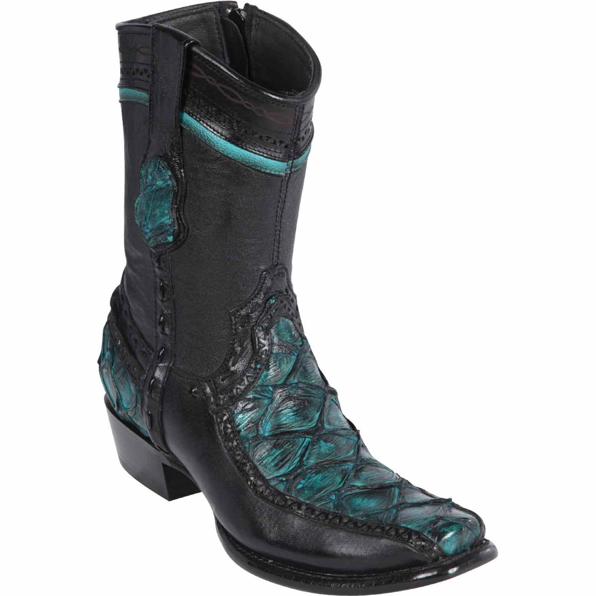 Wild West Boots Boots 6 Men&#39;s Wild West Monster Fish with Deer Dubai Toe Short Boot 279BF1008