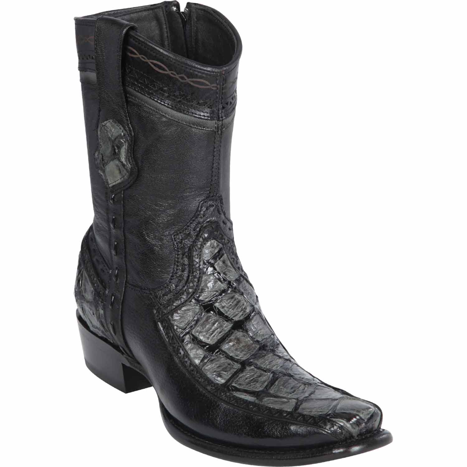 Wild West Boots Boots 6 Men's Wild West Monster Fish with Deer Dubai Toe Short Boot 279BF1009