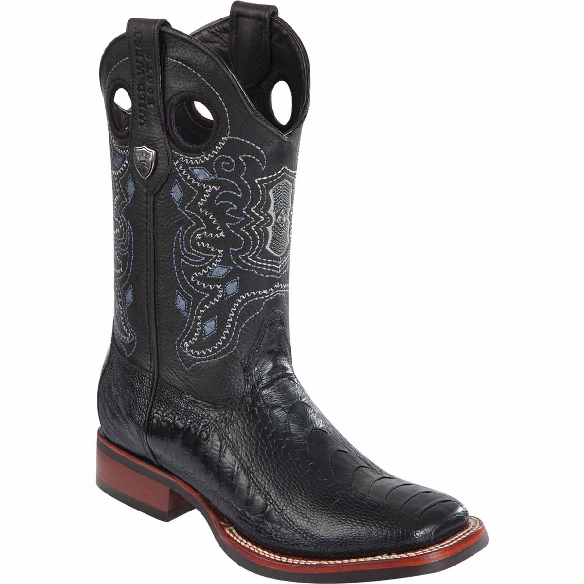 Wild West Boots Boots 6 Men&#39;s Wild West Ostrich Leg Ranch Toe Boot 28250505