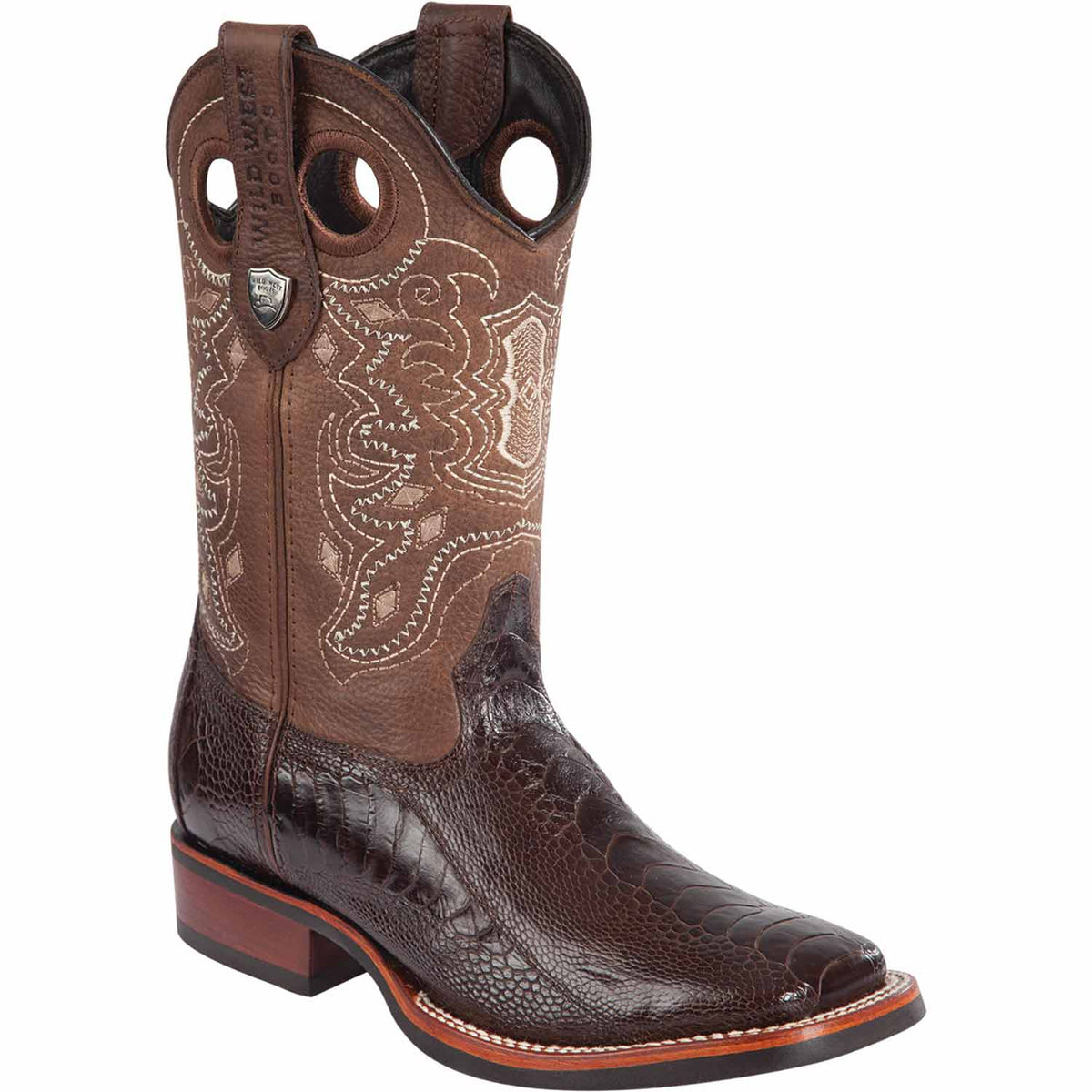 Wild West Boots Boots 6 Men&#39;s Wild West Ostrich Leg Ranch Toe Boot 28250507