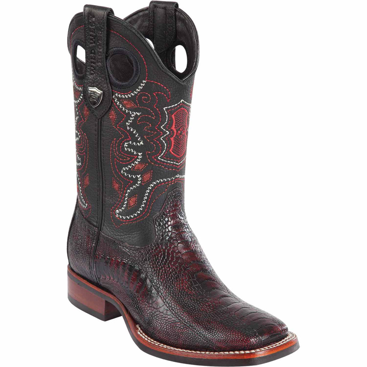 Wild West Boots Boots 6 Men&#39;s Wild West Ostrich Leg Ranch Toe Boot 28250518