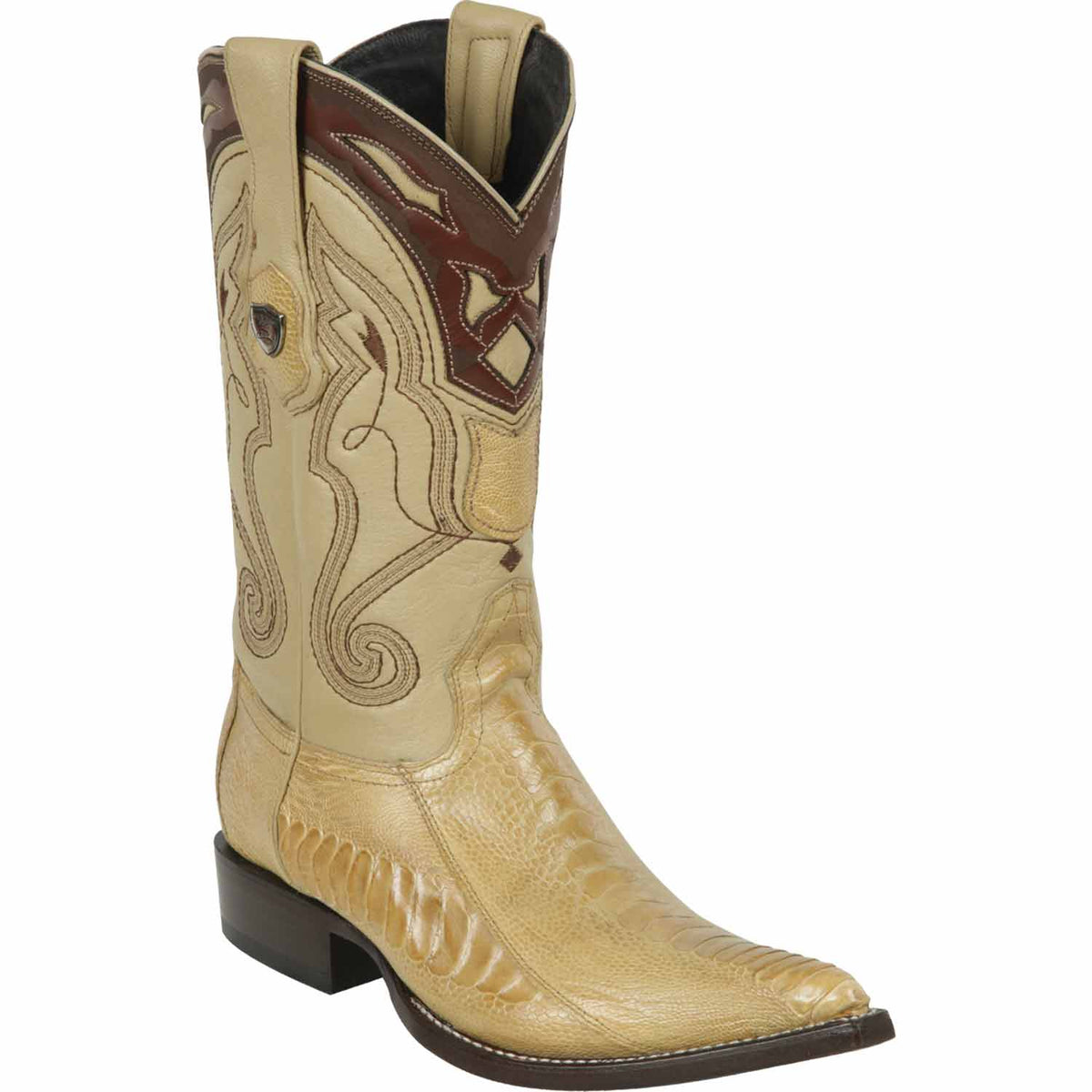 Wild West Boots Boots 6 Men&#39;s Wild West Ostrich Leg Skin 3X Toe Boot 2950511