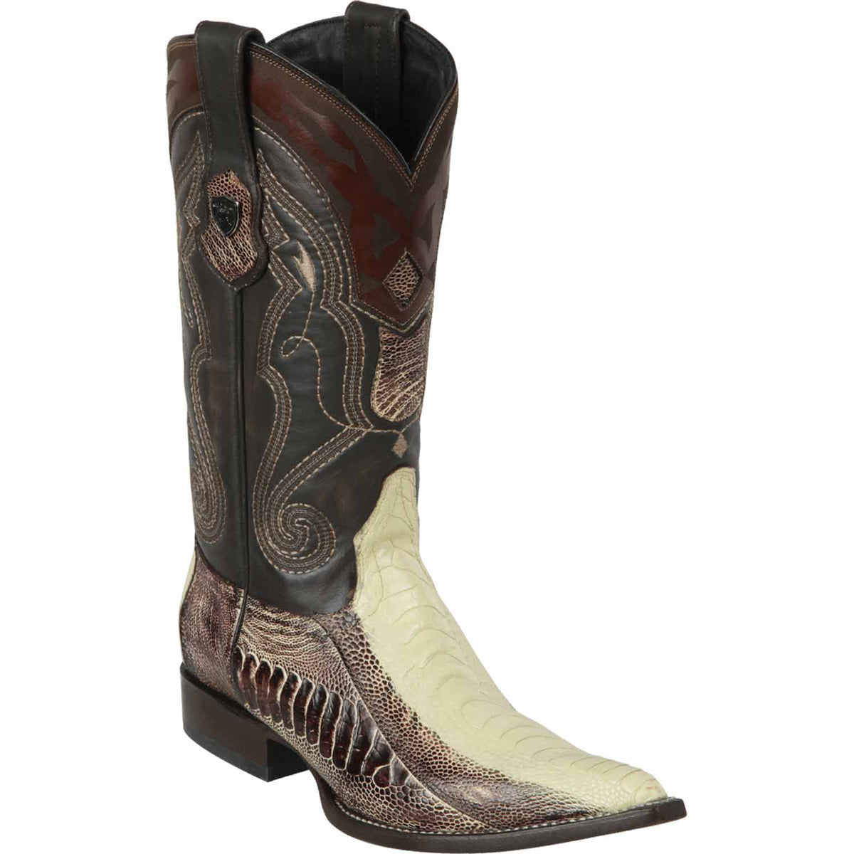 Wild West Boots Boots 6 Men&#39;s Wild West Ostrich Leg Skin 3X Toe Boot 2950577