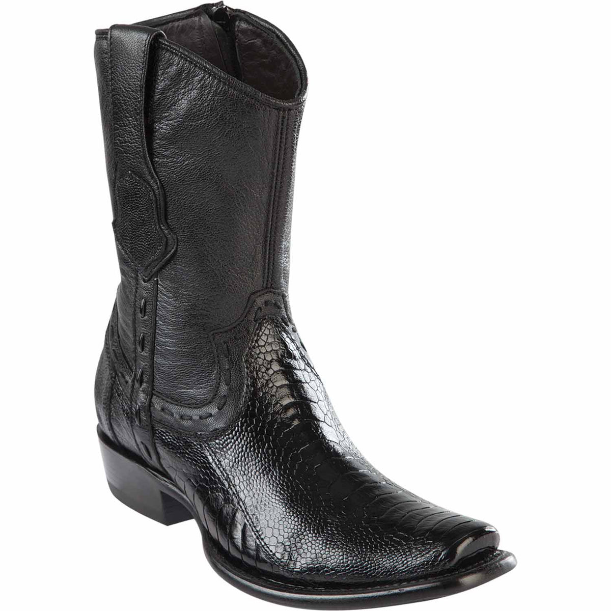 Wild West Boots Boots 6 Men&#39;s Wild West Ostrich Leg Skin Dubai Toe Short Boot 279B0505