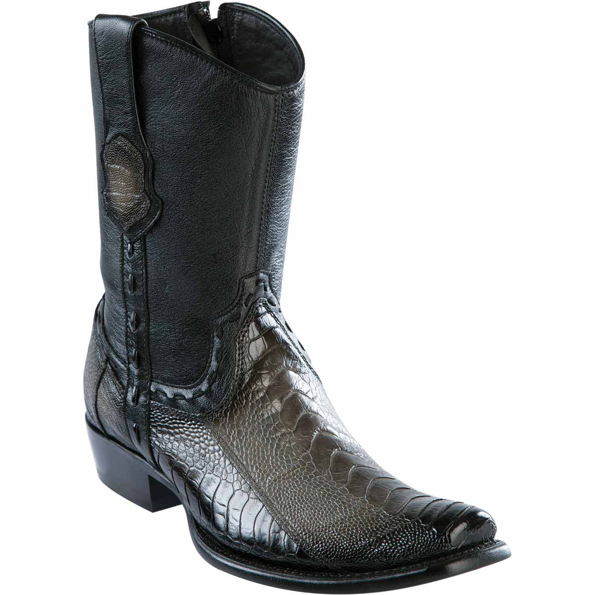 Wild West Boots Boots 6 Men&#39;s Wild West Ostrich Leg Skin Dubai Toe Short Boot 279B0538